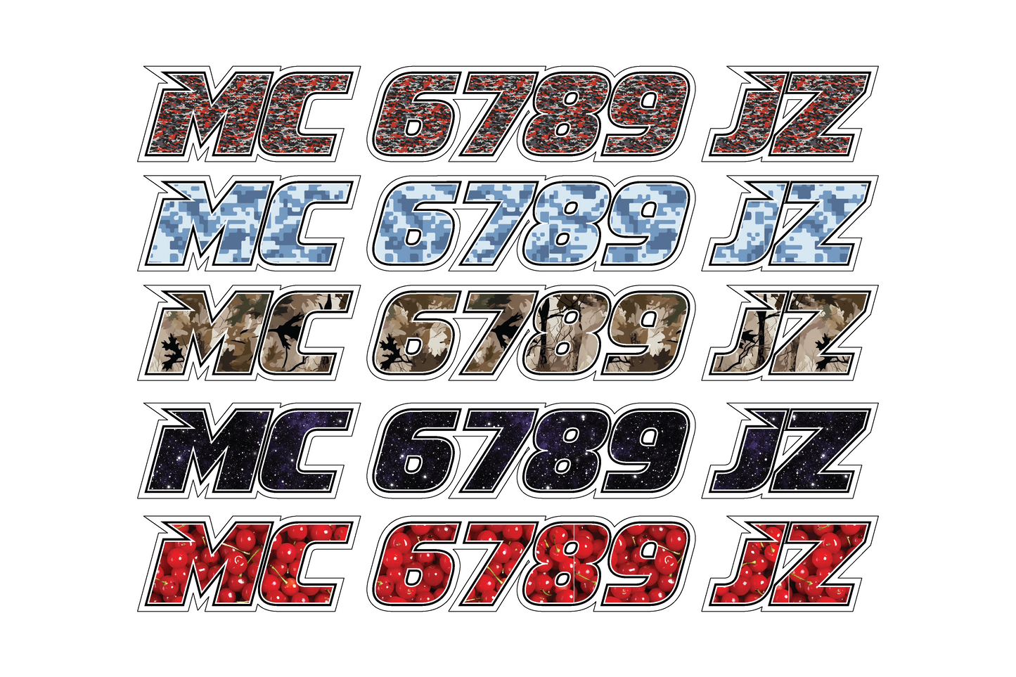 Boat Registration Numbers